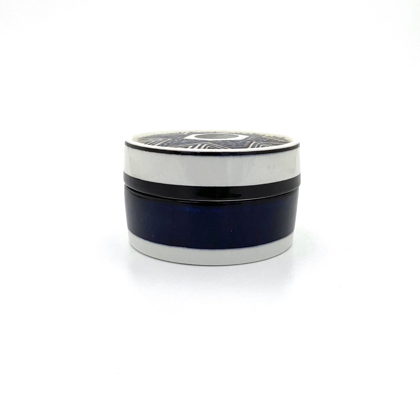 profile Royal Copenhagen Denmark vintage ceramic lidded box Inge-Lise Koefoed Scandinavian Modernist design