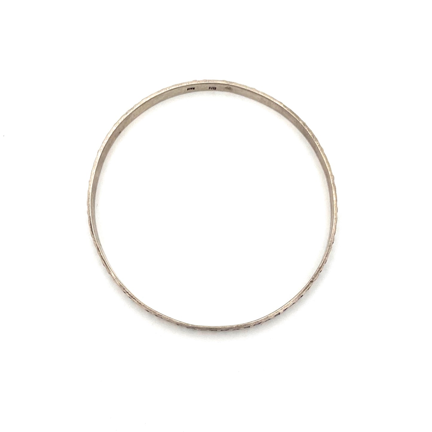 Rytosztuka Poland textured silver bangle