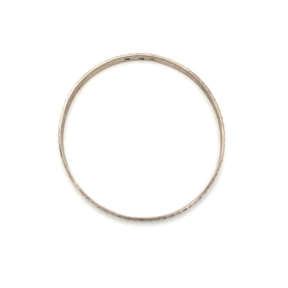 Rytosztuka Poland textured silver bangle