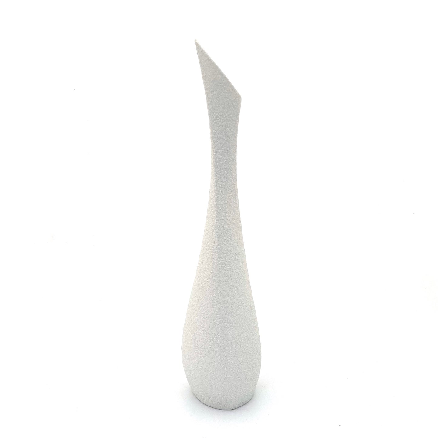 Sgrafo Modern 'Korallenforn' textured porcelain twisting vase