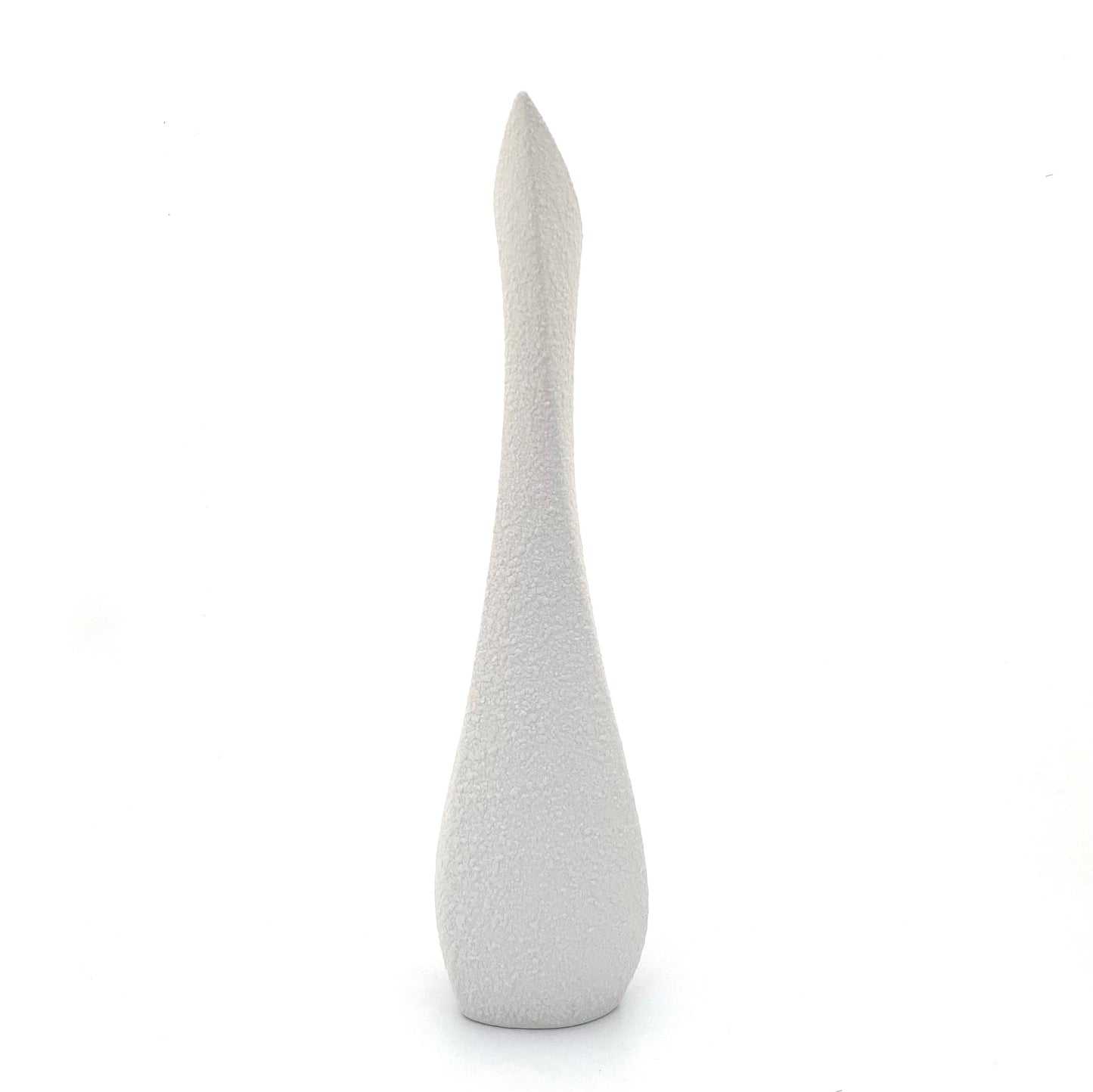 Sgrafo Modern 'Korallenforn' textured porcelain twisting vase