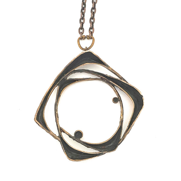 Sten & Laine large bronze pendant necklace