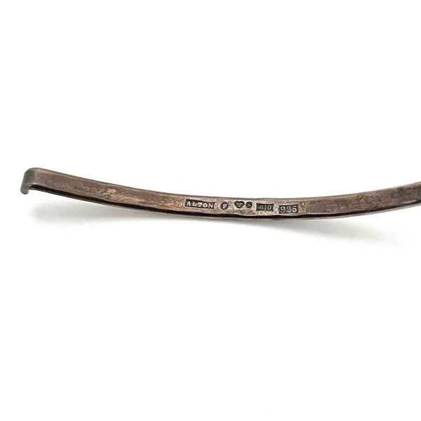 Alton hammered silver neck ring ~ 1976