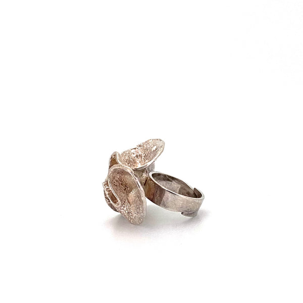extra large 'Water Lily' ring ~ Theresia Hvorslev, 1975