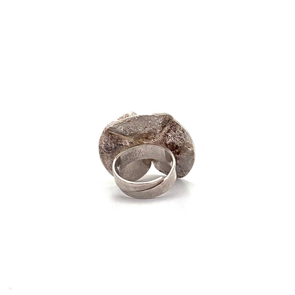 extra large 'Water Lily' ring ~ Theresia Hvorslev, 1975