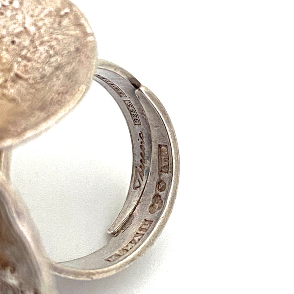 extra large 'Water Lily' ring ~ Theresia Hvorslev, 1975