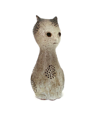 Thomas (Tommy) Kakinuma Canada large vintage ceramic cat Canadian mid century design