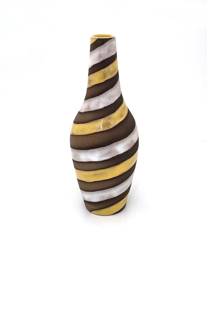 Upsala Ekeby Sweden vintage ceramic Spirals vase Ingrid Atterberg Scandinavian Modern design