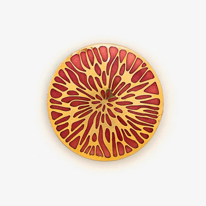 de Passille-Sylvestre large 'pink grapefruit' belt buckle ~ ON HOLD