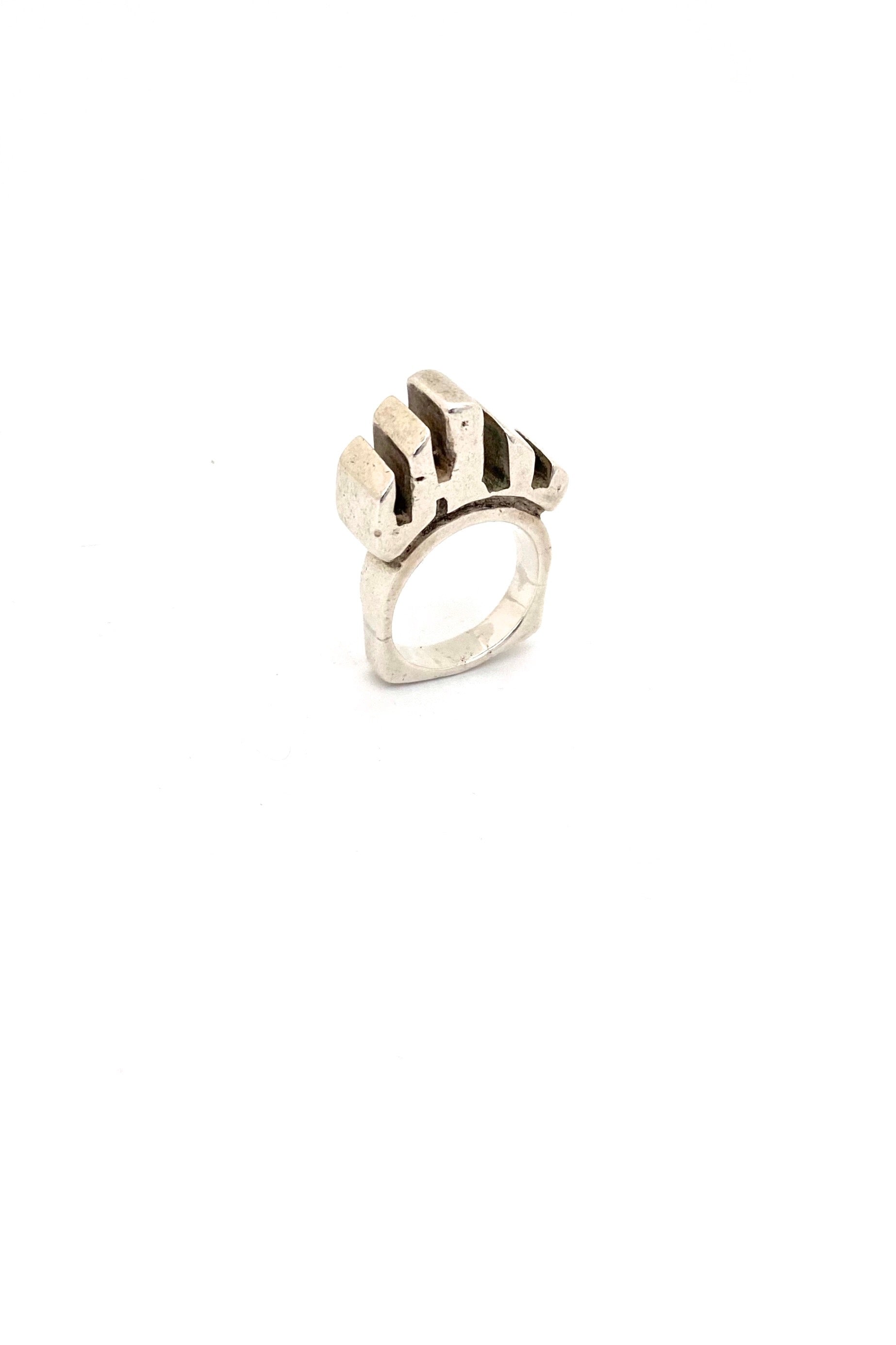 Heavy Design Rings large & heavy silver ring – Samantha Howard Vintage