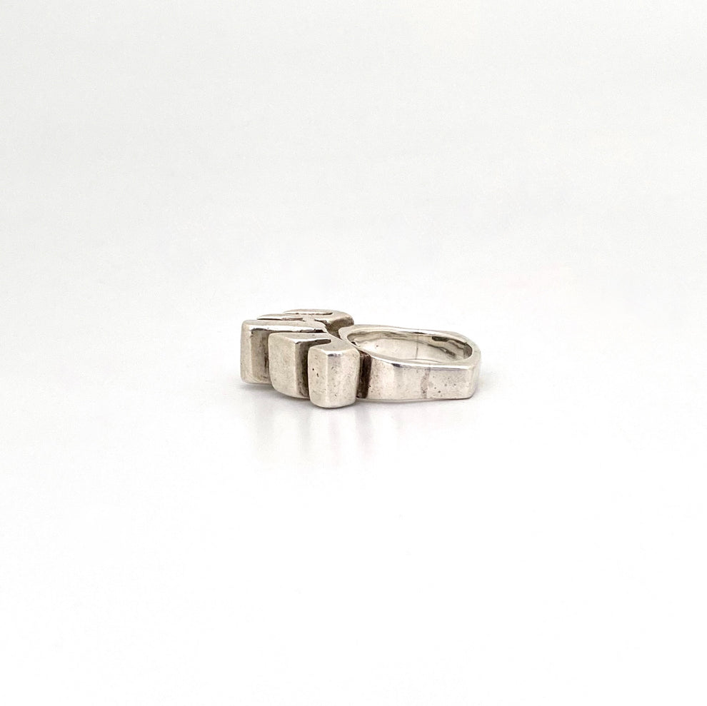 Heavy Silver Rings large & heavy silver ring – Samantha Howard Vintage