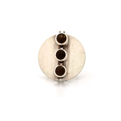 Kupittaan Kulta silver & smoky quartz ring ~ Elis Kauppi
