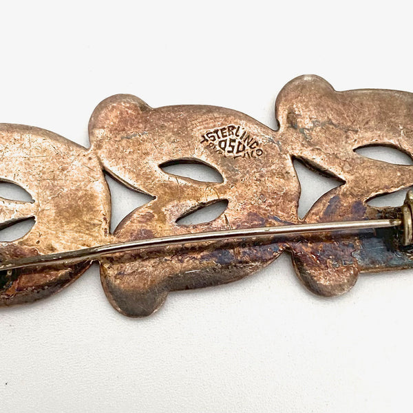 vintage 950 silver brooch ~ Taxco Mexico