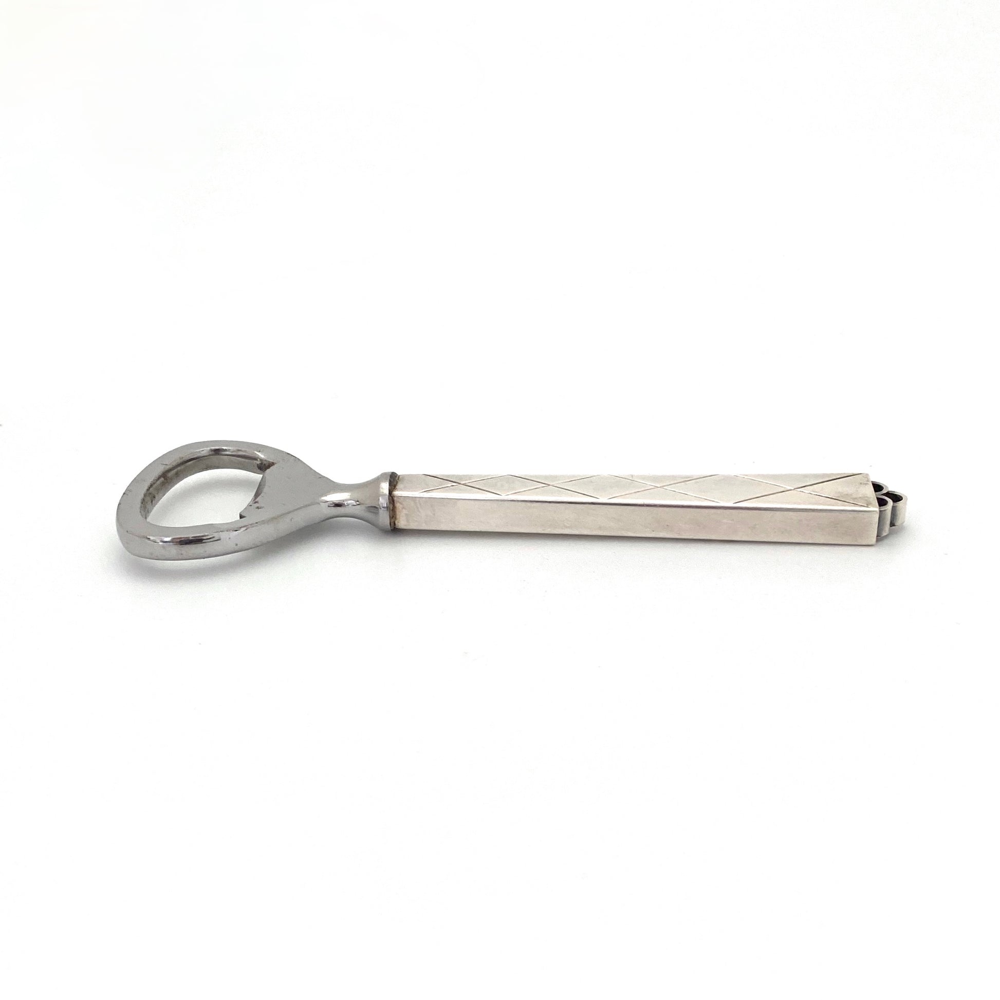 profile vintage silver Art Deco bottle opener Norway Denmark Scandinavian design