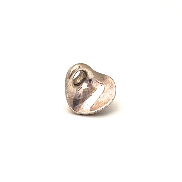 large & heavy silver biomorphic ring