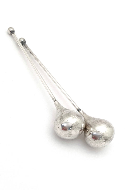 vintage ABSA Denmark silver plate drinks cocktail cooler stir sticks Scandinavian Modernist design