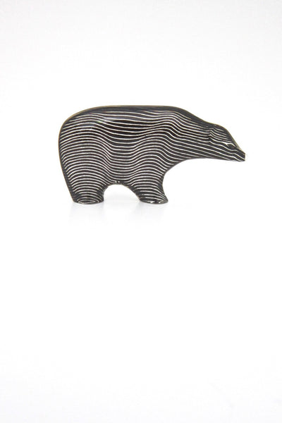 Abraham Palatnik Brazil vintage lucite op art bear animal sculpture mid century modern