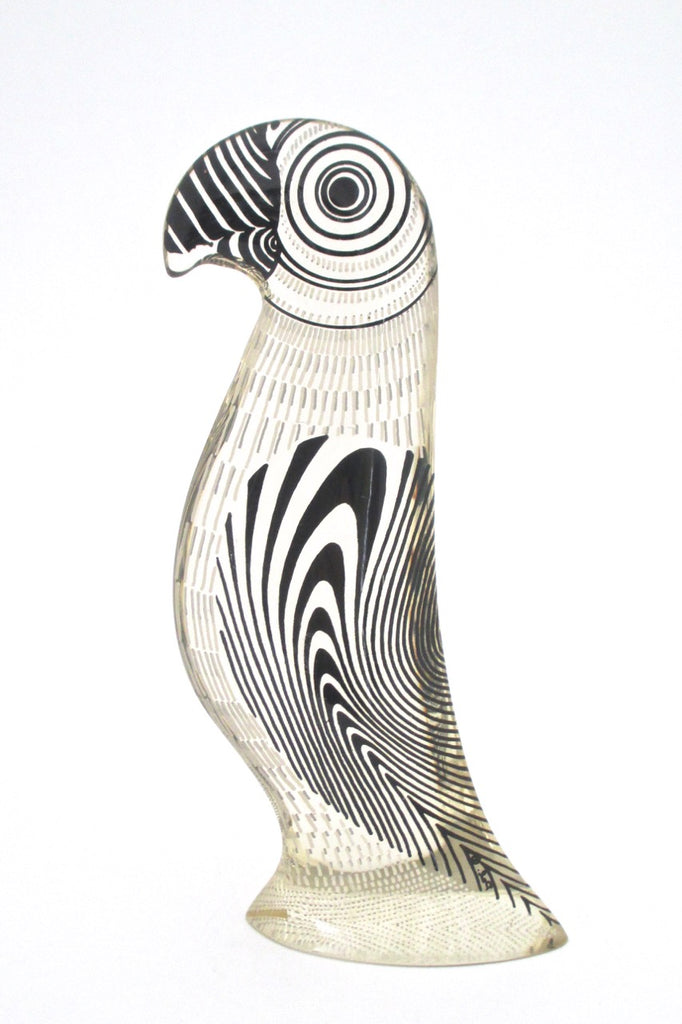 Abraham Palatnik Brazil vintage lucite parrot sculpture mid century modern
