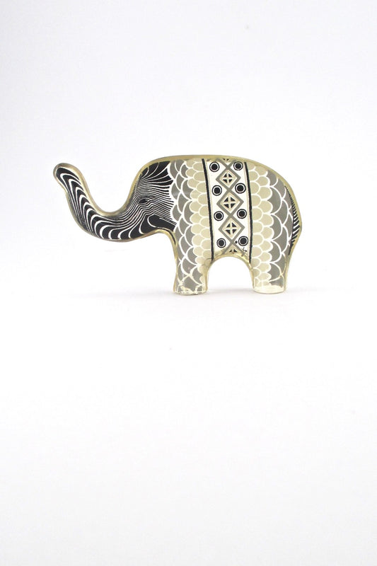 Abraham Palatnik Brazil vintage lucite mid century op art elephant sculpture two sided