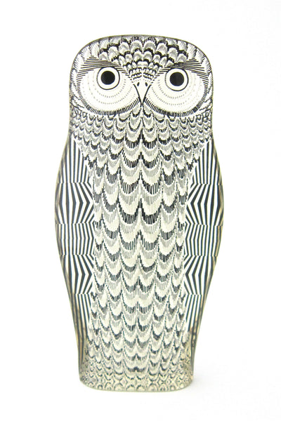 Abraham Palatnik acrylic owl sculpture