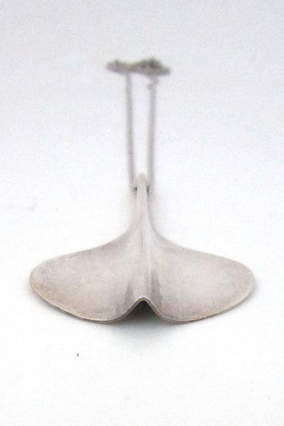 Aksel Holmsen Norway vintage sterling silver modernist stingray necklace