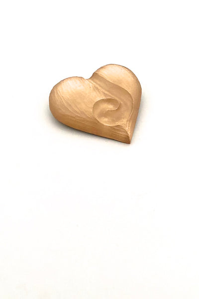vintage Alexis Bittar hand carved lucite brooch