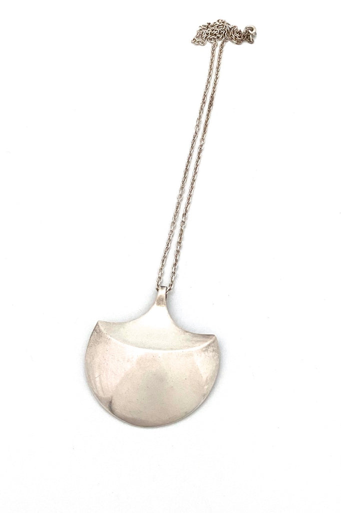 Alton Sweden vintage silver pendant necklace Per Davik 1977 Scandinavian Modernist jewelry design