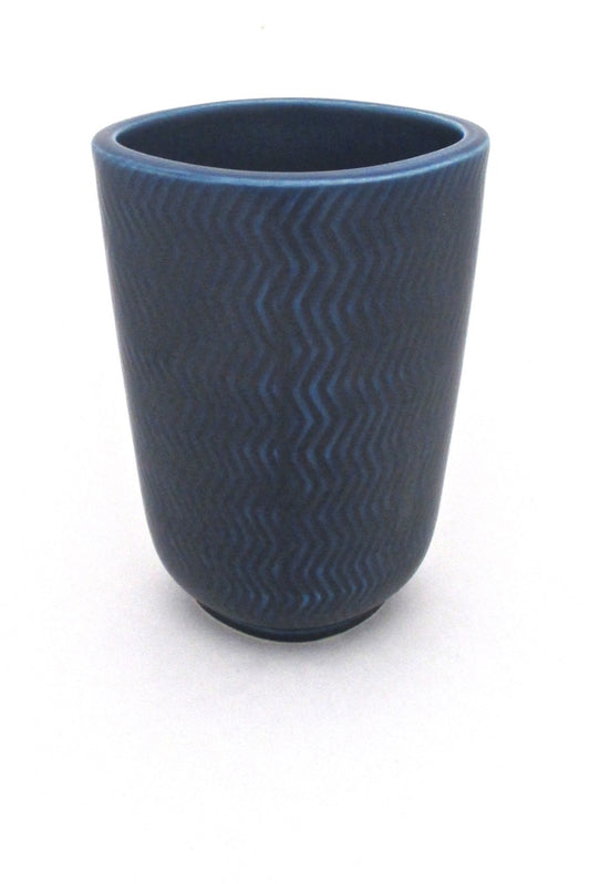 vintage Marselis vase by Nils Thorsson for Aluminia Denmark