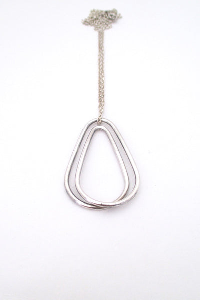 Andreas Mikkelsen Denmark vintage sterling looped silver pendant 1970s