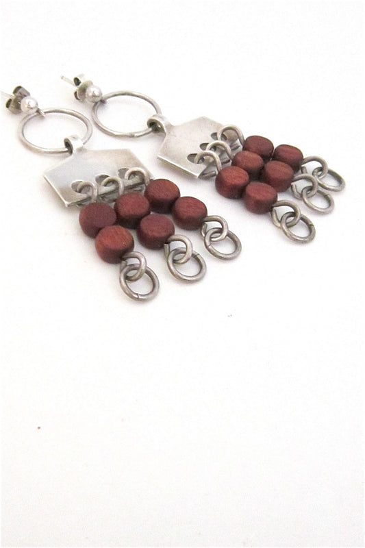 Anna Greta Eker Norway Designs Plus Studio vintage sterling kinetic earrings