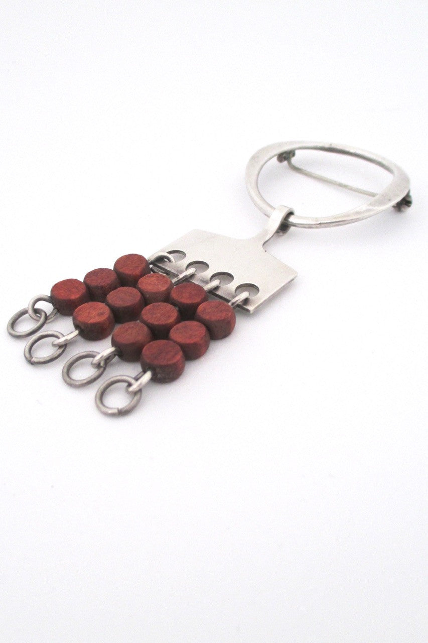 Anna Greta Eker for Plus Studios Norway Scandinavian Modern kinetic brooch