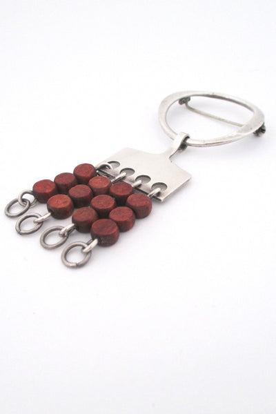 Anna Greta Eker for Plus Studios Norway Scandinavian Modern kinetic brooch