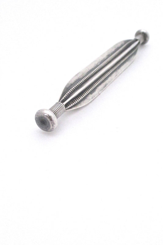Anton Michelsen Denmark vintage Scandinanvian Modern silver extra large brooch