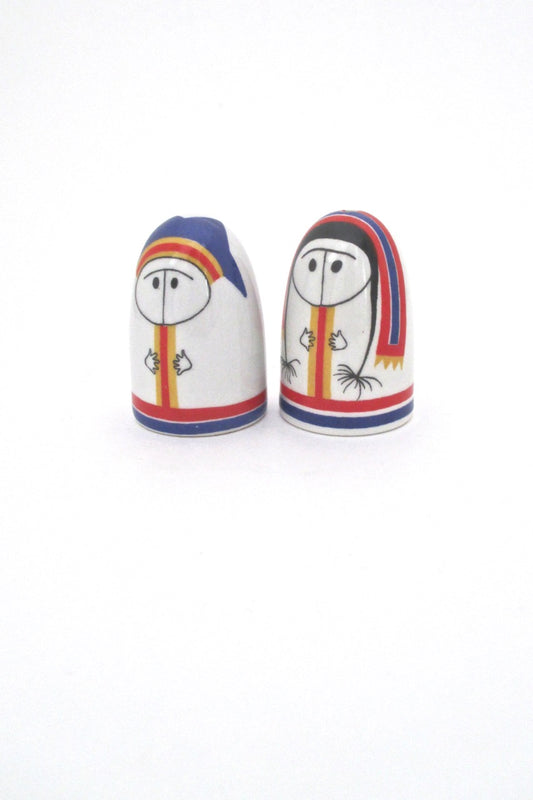 Arabia Finland vintage Lappalainen salt pepper Esteri Tomula