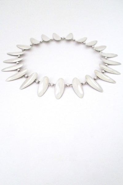 Arne Johansen Denmark vintage Scandinavian Modernist sterling silver choker 