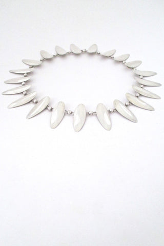 Arne Johansen Denmark vintage Scandinavian Modernist sterling silver choker 