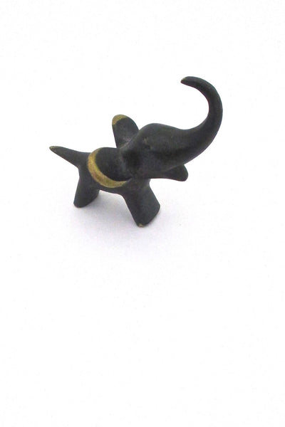 Baller Austria diminutive vintage bronze elephant sculpture mid century design
