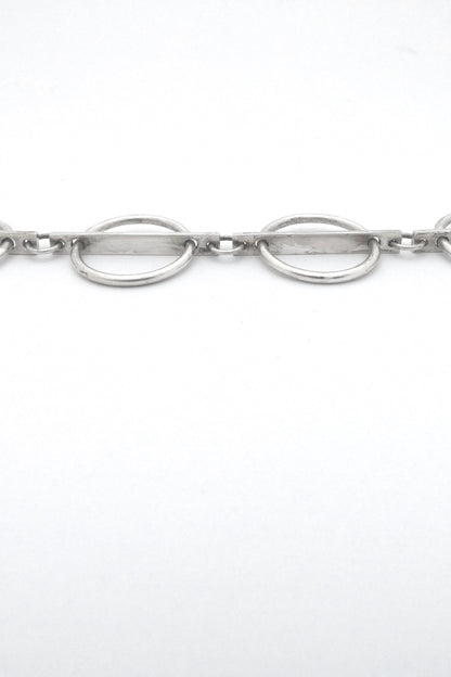profile Hans Hansen Denmark vintage extra long rare pendant necklace by Bent Exner  Scandinavian Modern design jewelry