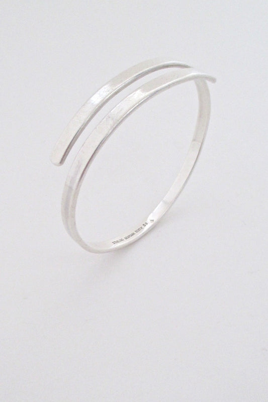 Bent K Knudsen Denmark vintage Scandinavian modernist silver bracelet