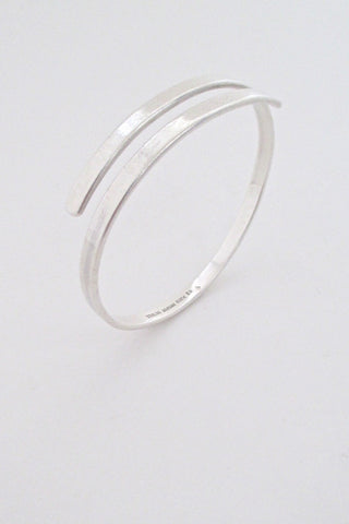 Bent K Knudsen Denmark vintage Scandinavian modernist silver bracelet