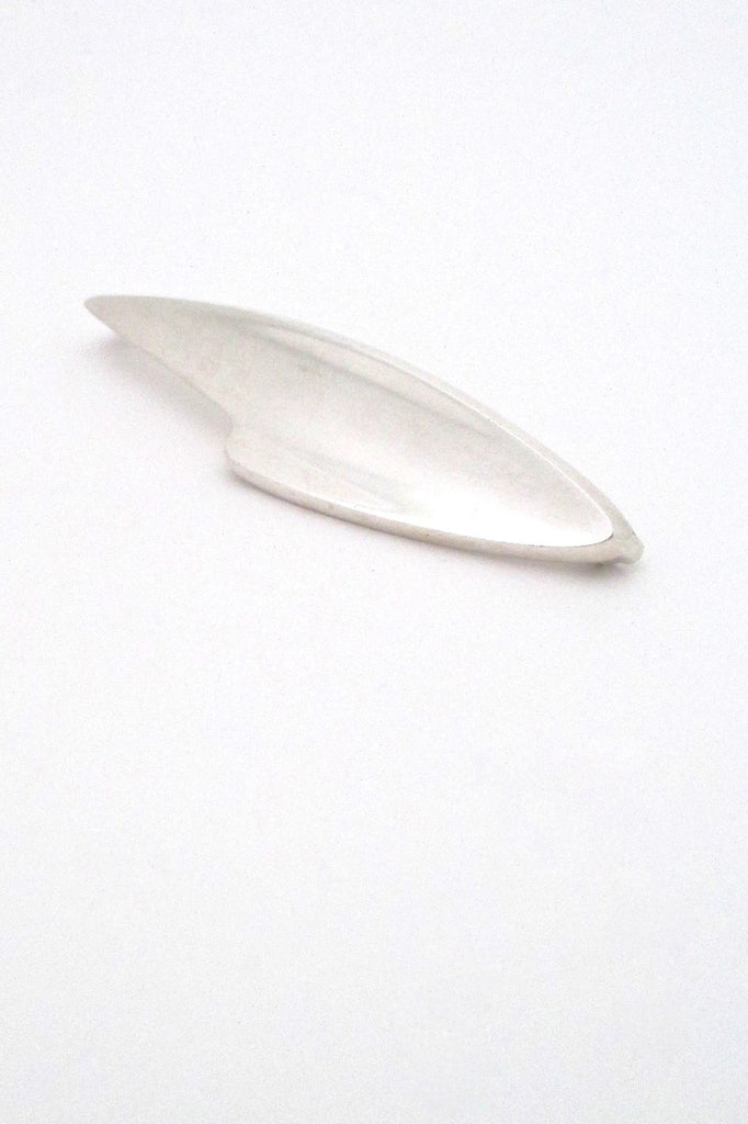 Bent Knudsen Bent K Denmark vintage mid century modernist silver brooch