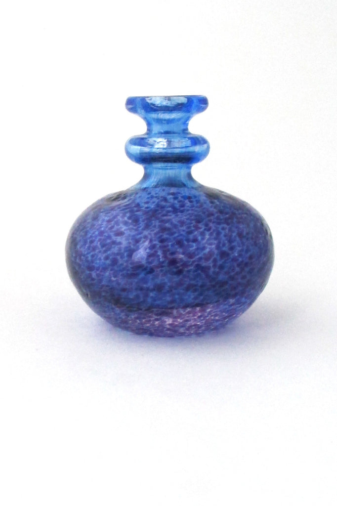 Bertil Vallien for Kosta Boda Sweden vintage glass miniature Antikva vase