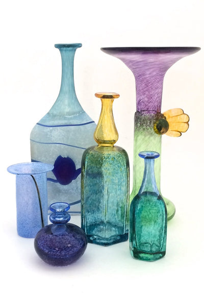 Bertil Vallien for Kosta Boda medium 'Antikva' bottle vase