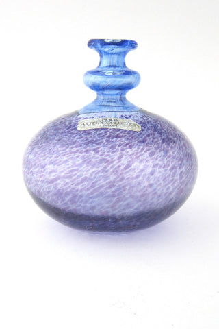 Bertil Vallien for Kosta Boda signed Antikva round bottle vase