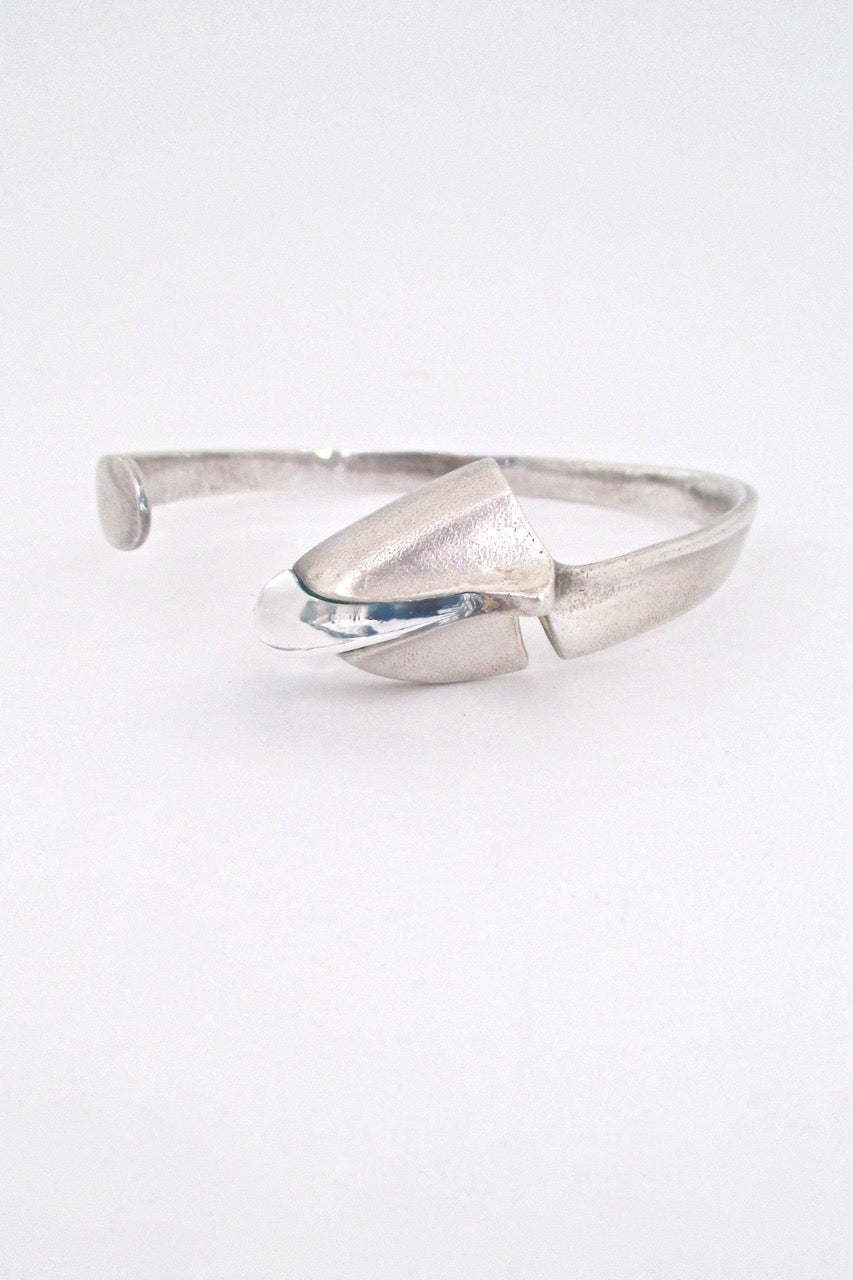 Bjorn Weckstrom Lapponia Finland vintage silver acrylic Salamander bracelet
