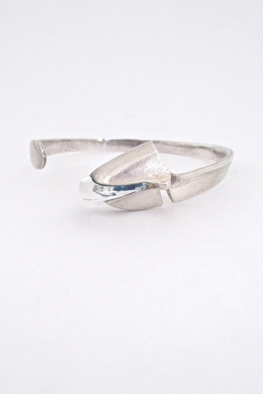 Bjorn Weckstrom Lapponia Finland vintage silver acrylic Salamander bracelet