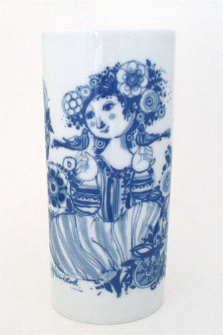 Bjorn Wiinblad for Rosenthal pale blue woman porcelain vase