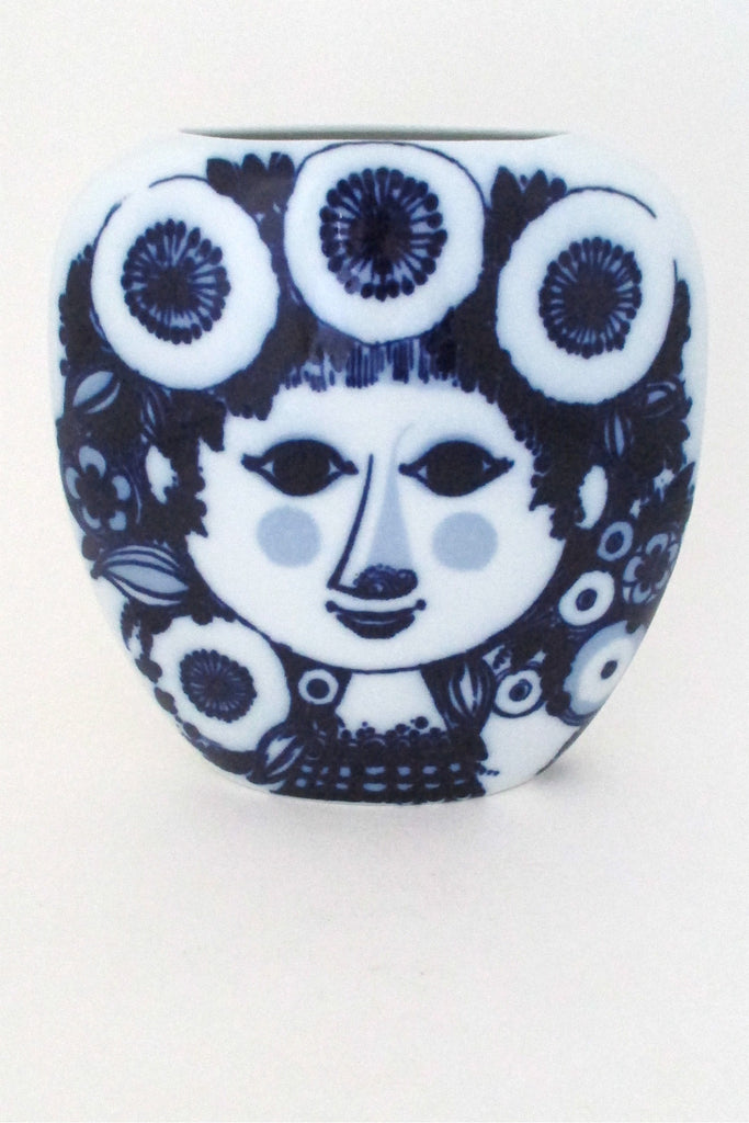 Bjorn Wiinblad for Rosenthal large flow blue woman vase