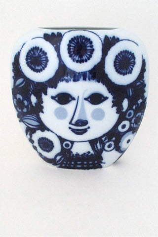 Bjorn Wiinblad for Rosenthal large flow blue woman vase