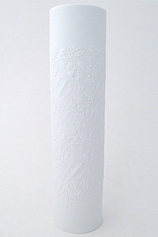 Bjorn Wiinblad for Rosenthal vintage modernist tall porcelain vines & flowers vase